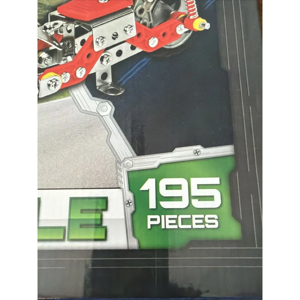 Grafix Metal Tech Motorcycle 8+ Real Metal Pieces Kit 195 Pieces